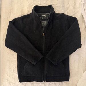 Burberry Black Full-Zip Wool Jacket